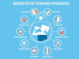 Stay well-hydrated by drinking plenty of water throughout the day.