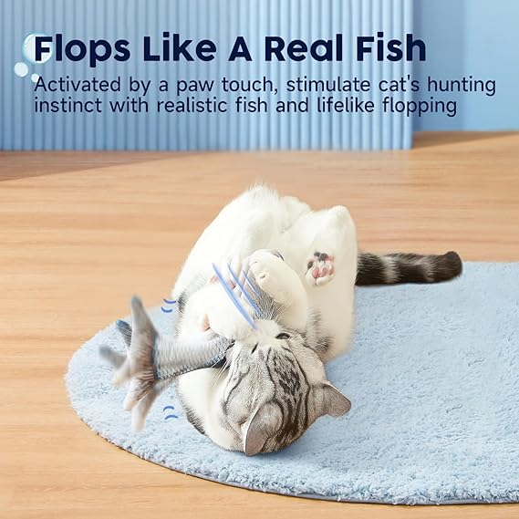 Potaroma Cat Toys Fish