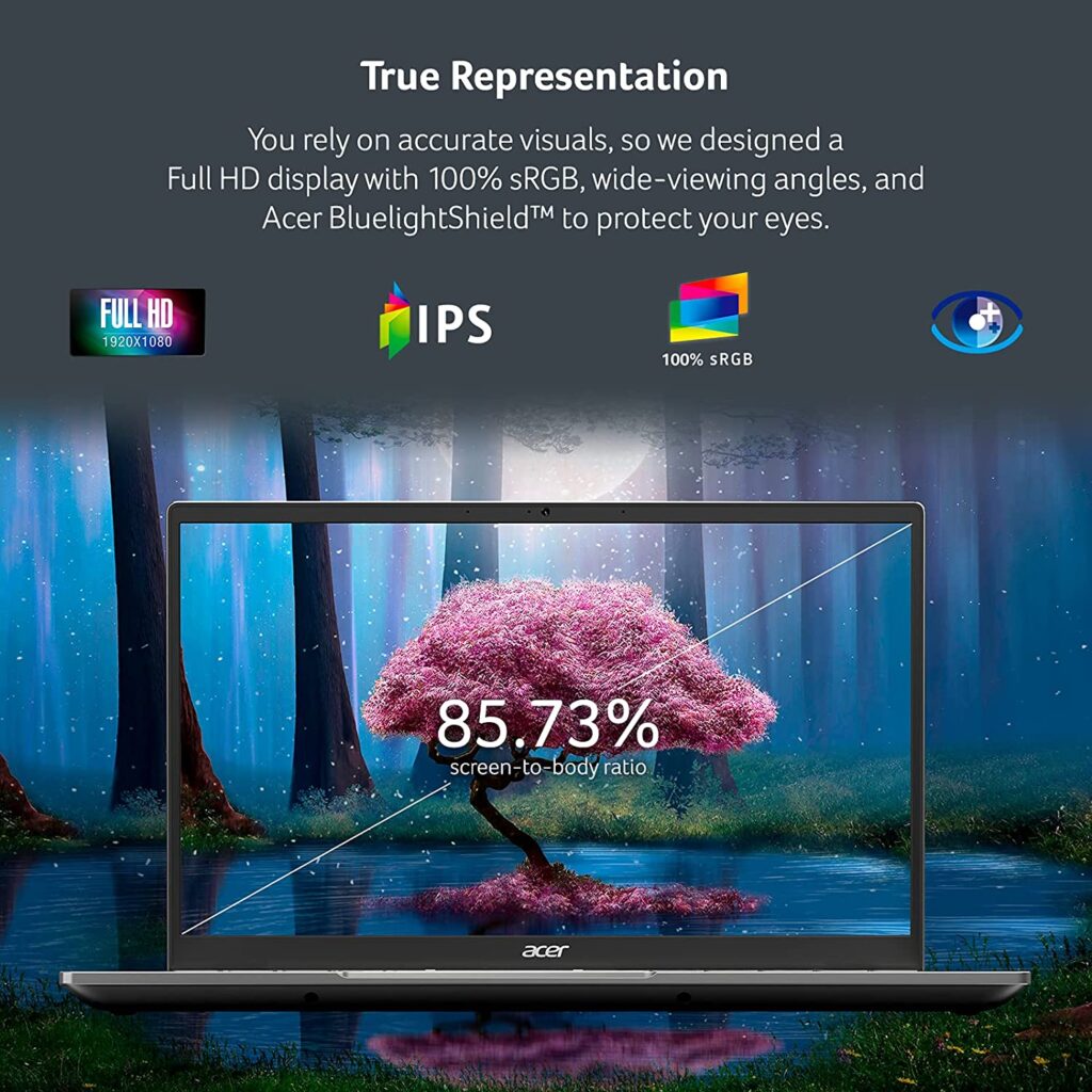 High-Quality Display for Precise Color Reproduction