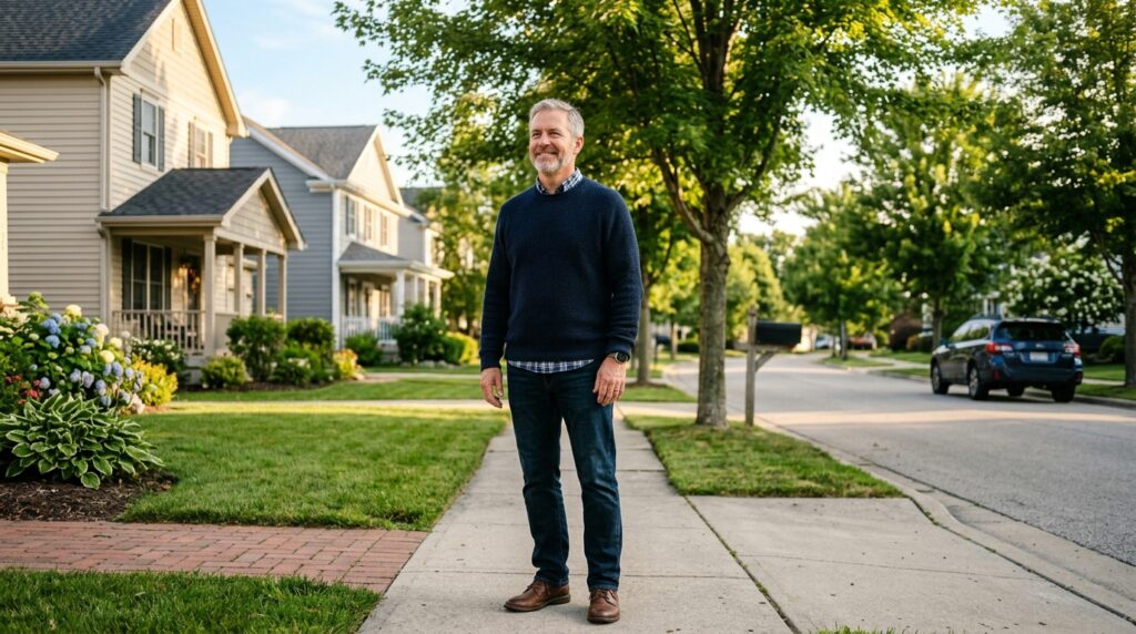 Man getting natural sunlight exposure for vitamin D in North America