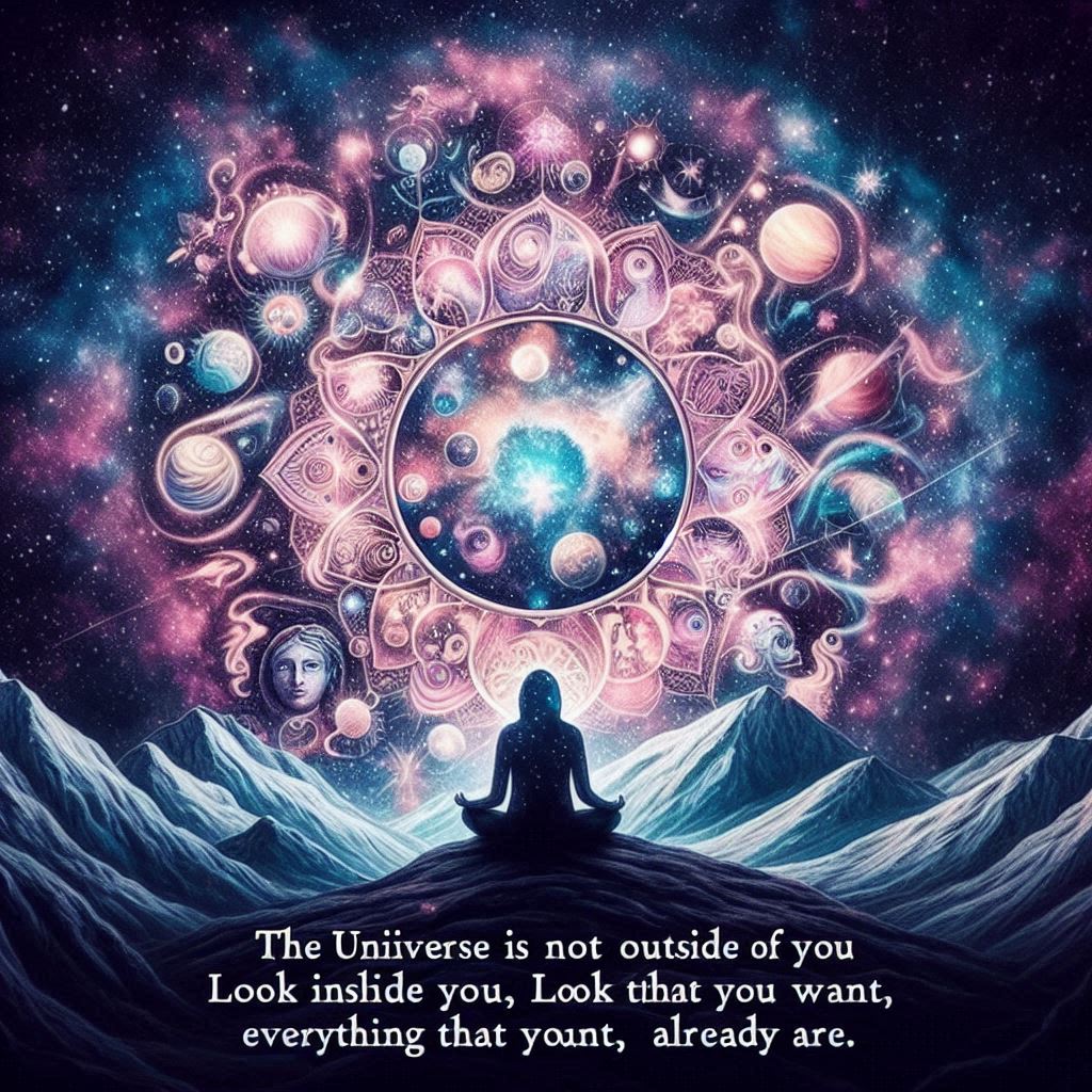 The Universe is Not Outside of You. Look Inside Yourself; Everything That You Want, You Already Are." Rumi