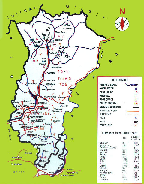 Pakistan Map Tourism