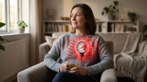 Illustration showing the silent effects of high blood pressure on the human body