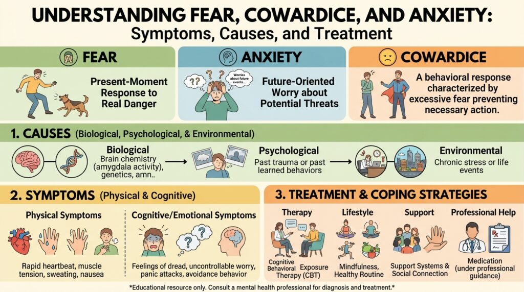 Understanding Fear, Cowardice and Anxiety: