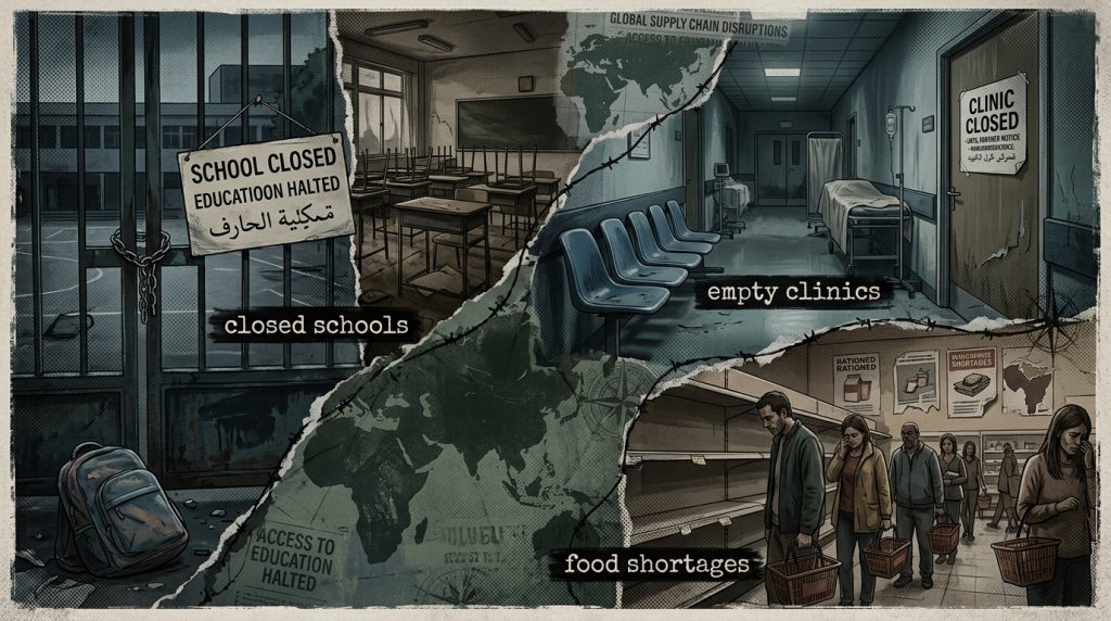 Worldwide consequences of reduced foreign aid on health, education, and food access