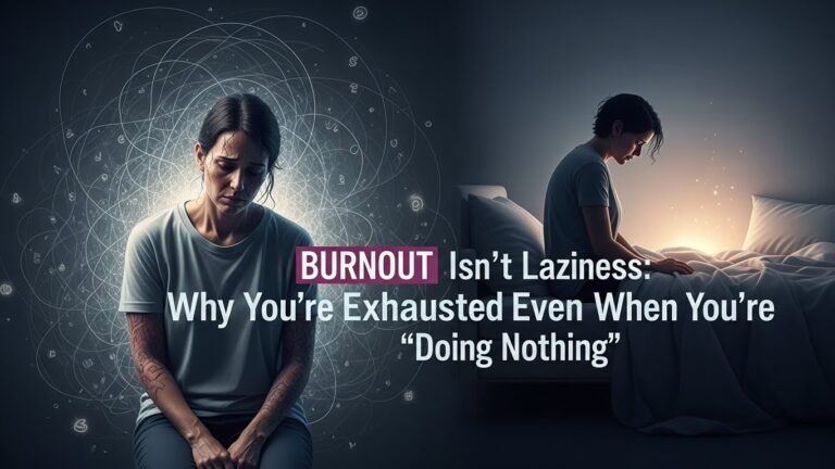 Burnout Isn’t Laziness: Why You’re Exhausted Even When You’re “Doing Nothing”