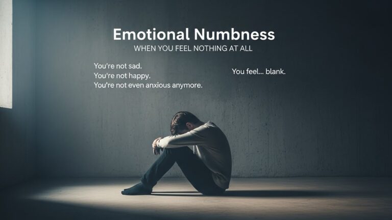 جذباتی سن ہونا: جب کچھ بھی محسوس نہ ہو