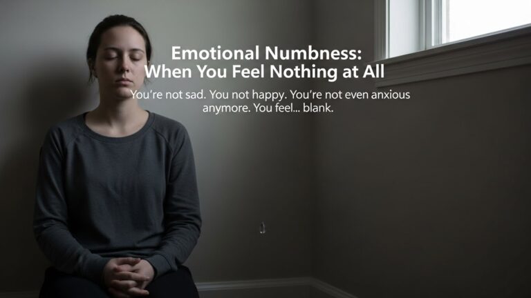 جذباتی سن ہونا: جب کچھ بھی محسوس نہ ہو