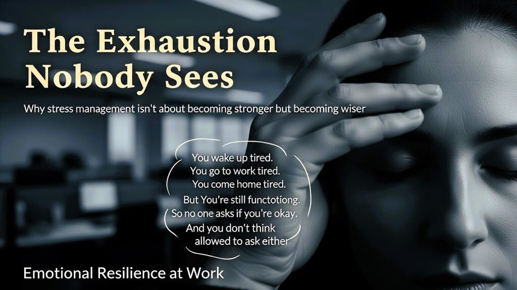 کام کی جگہ پر جذباتی مضبوطی: ایک ایسی دنیا میں خود کو سنبھالنا جو کبھی نہیں رکتی