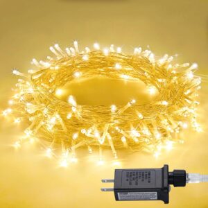 JMEXSUSS 100 LED Warm White Christmas Lights