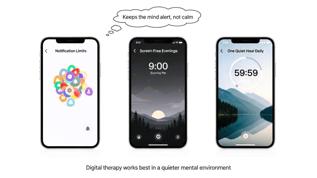 Keeps the mind alert, not calm.