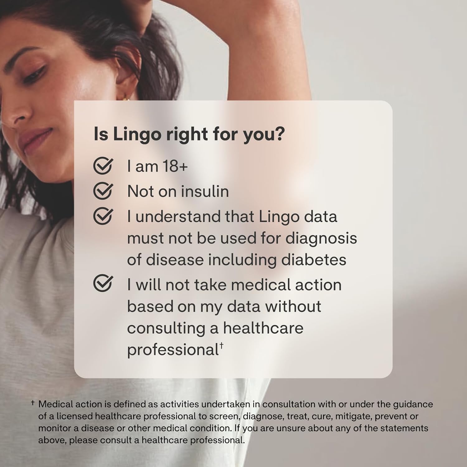 Lingo Continuous Glucose Monitor (CGM) & App1
