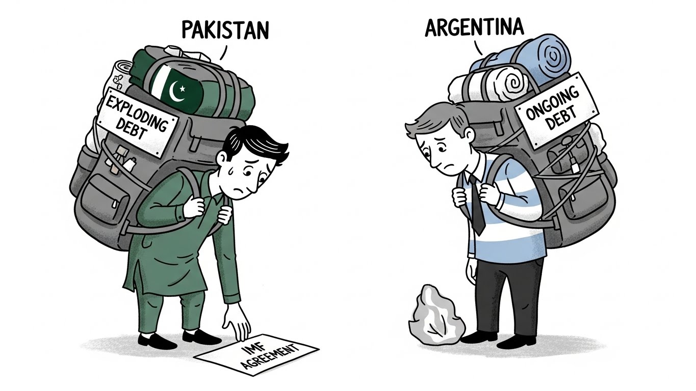 پاکستان ارجنٹائن کے ساتھ مشکل آئی ایم ایف لیگ میں شامل