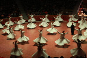 Konya Mevlana mosque and whirling dervish show