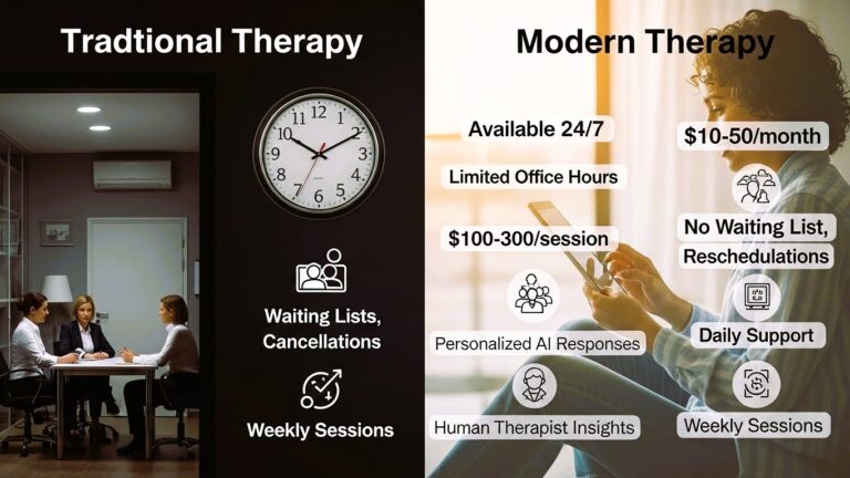 The core differences from traditional therapy