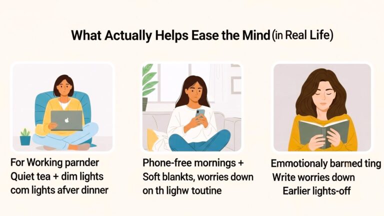 چھوٹی روزمرہ عادتیں جو واقعی ذہن کو پرسکون کرتی ہیں