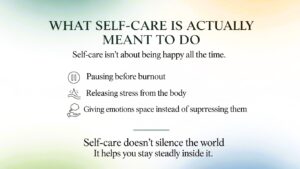 خود اپنی دیکھ بھال کا اصل مقصد کیا ہے؟