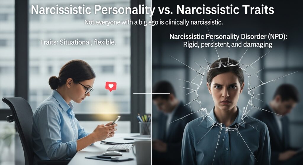 Narcissistic Personality vs. Narcissistic Traits