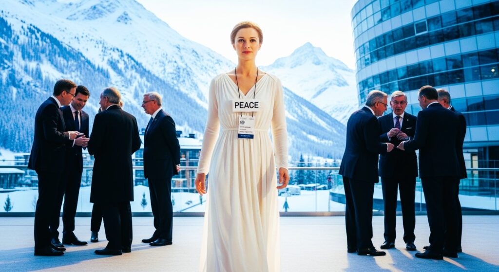 Peace Walks Into Davos Wearing a Name