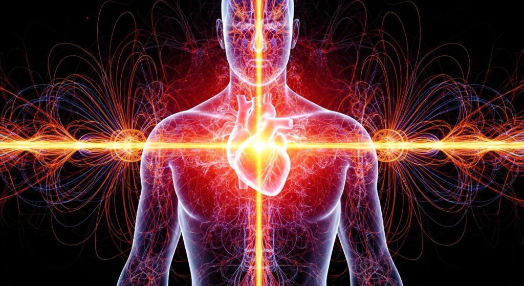 جذباتی حالت کو متاثر کرنے والی برقی مقناطیسی لہریں خارج کرنے والا انسانی دل