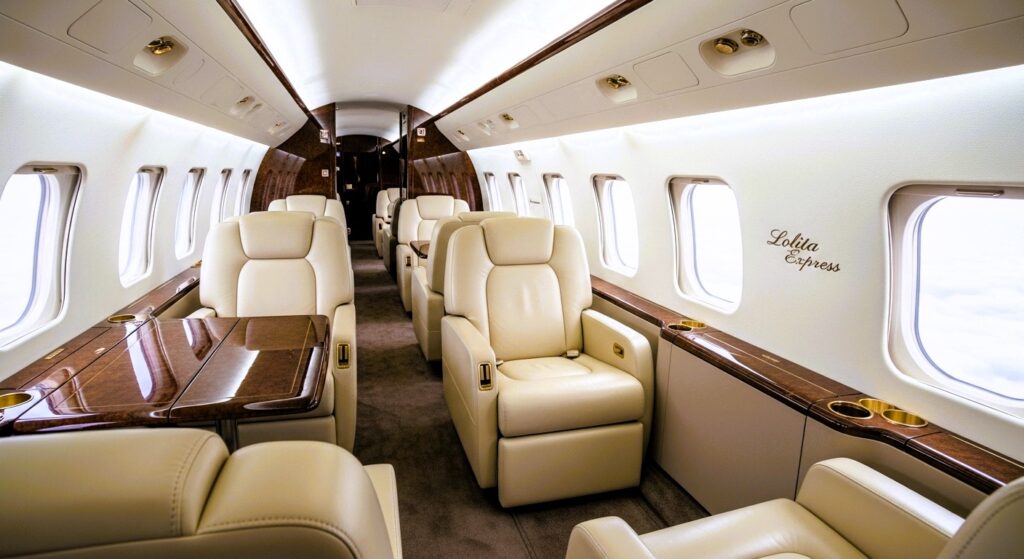 Luxury Private Jet ("Lolita Express" symbolic