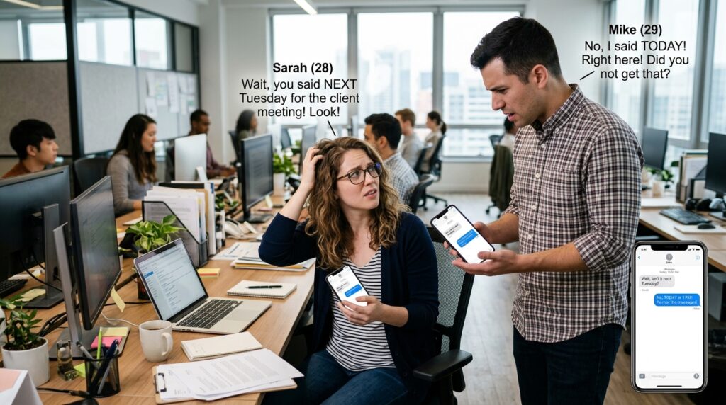 Workplace misunderstanding illustrating Hanlon’s Razor