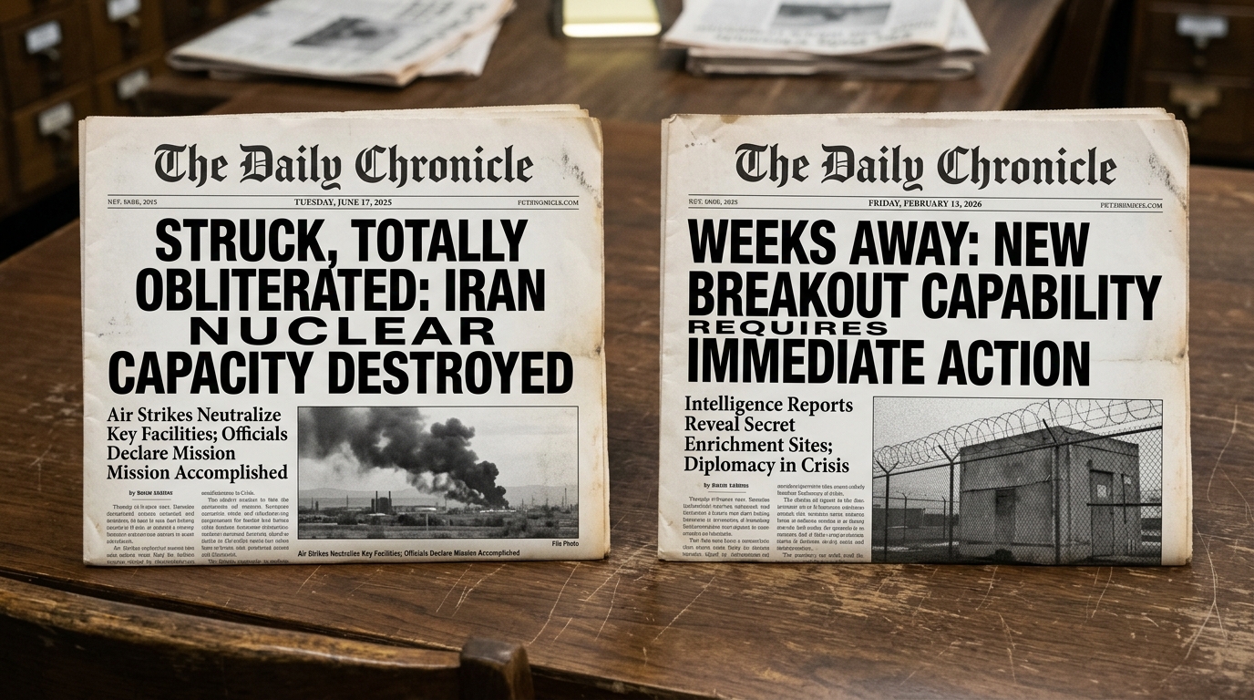 Iranian capabilities before and after military strikes.