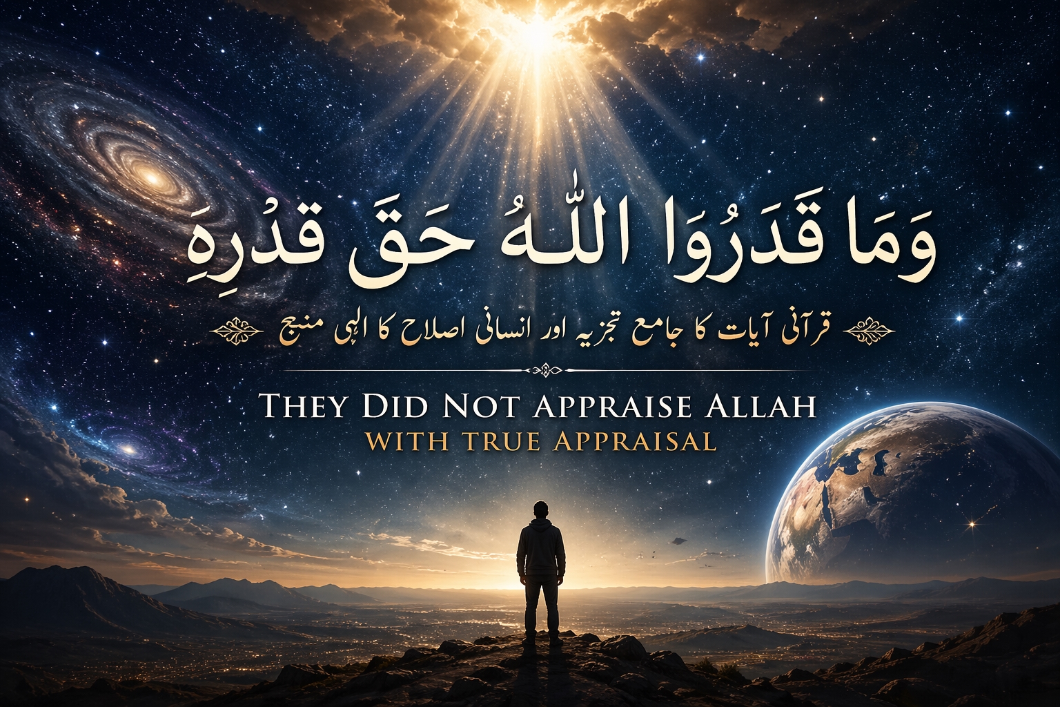 وَمَا قَدَرُوا اللّٰهَ حَقَّ قَدْرِهِ