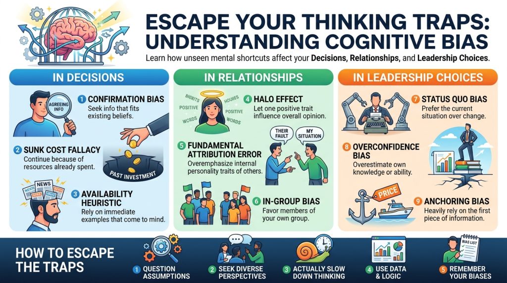 ذہنی جھکاؤ کیا ہے؟ اپنی سوچ کی عام غلطیوں کو سمجھیں اور بہتر فیصلے کرنا سیکھیں