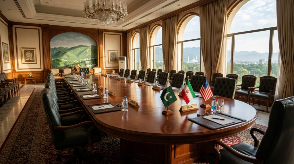 Negotiation setting in Islamabad for US-Iran peace talks mediated by Pakistan