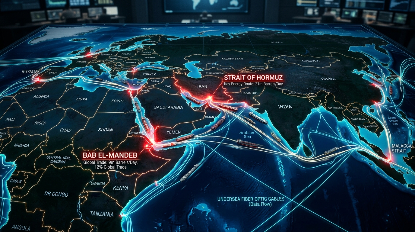 Global chokepoints map