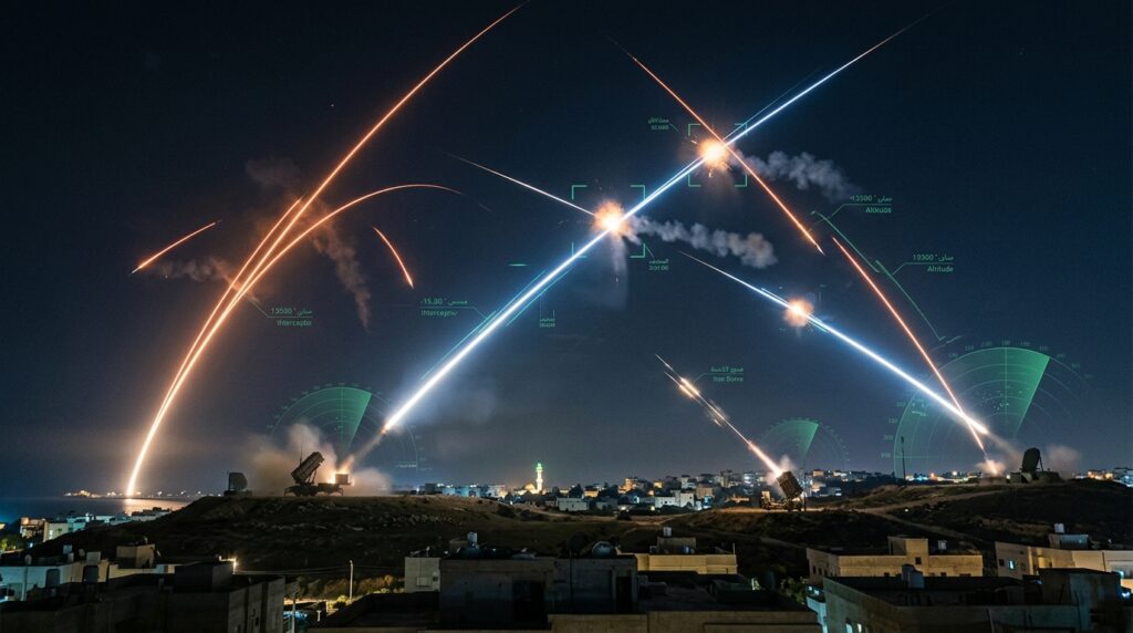 US–Iran War & One-Page MOU:Missile_interception_streaks_act