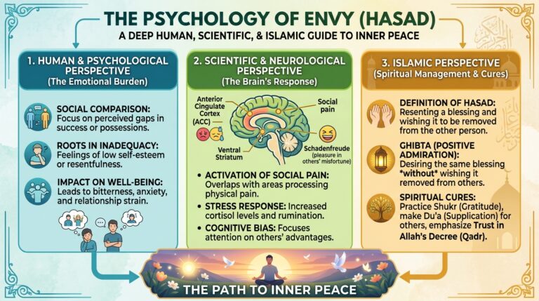 The Psychology of Envy (Hasad): A Deep Human, Scientific, and Islamic Guide to Inner Peace