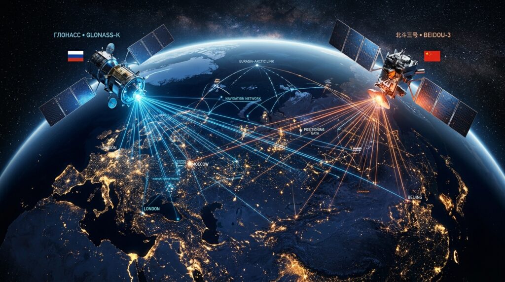 Satellites_orbiting_Earth_together_