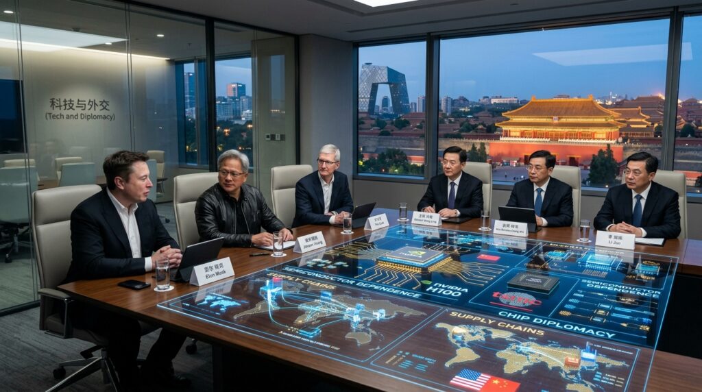 Inside Trump’s 2026 China Summit:Tech_titans_in_Beijing_boardroom