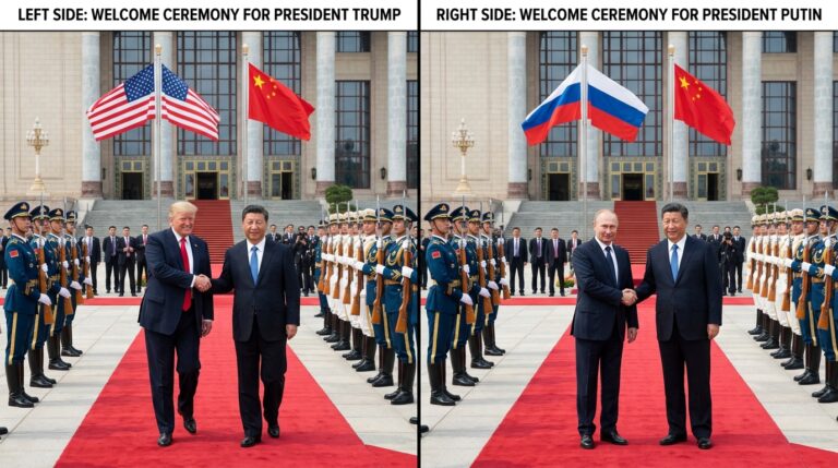 Trump,_Putin_welcomed_by_Xi_:Striking Similarities and Telling Differences in the Two Visits
