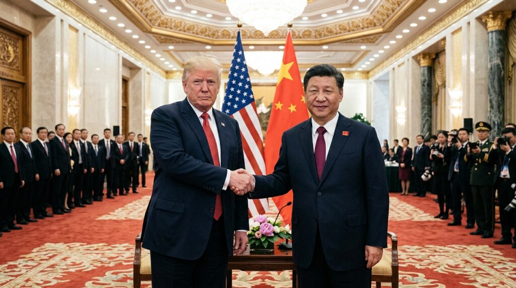 Trump_Xi_shaking_hands_Beijing_