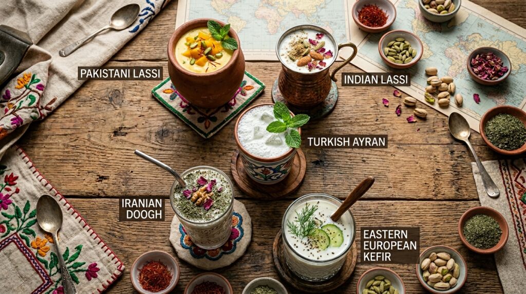 Raw Lassi: Ancient Summer Drink Modern Science Rediscovering:Yoghurt_drinks_around_world_
