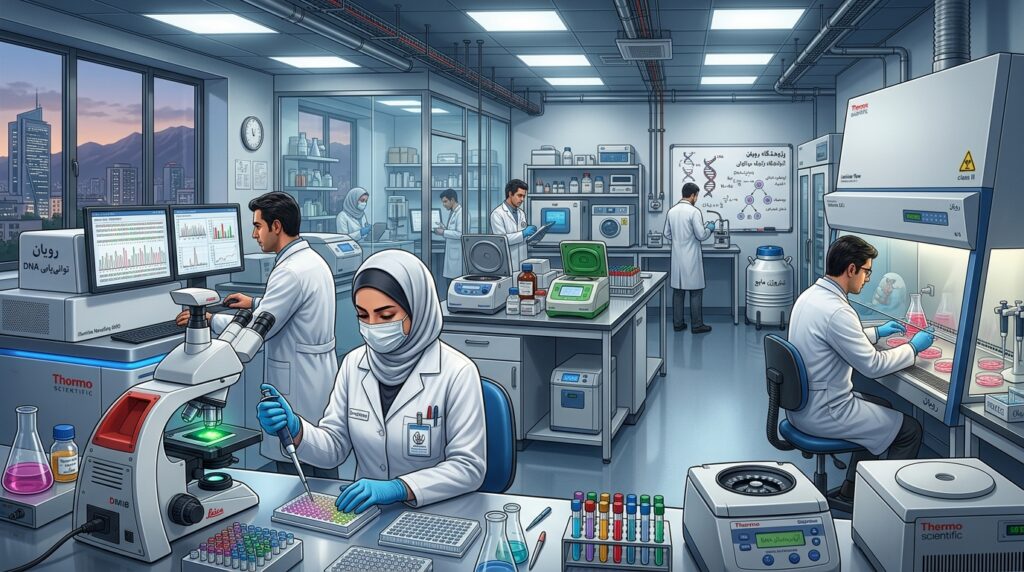 Biotechnology and Medical Research:A_modern_Iranian_biomedical_laboratory_
