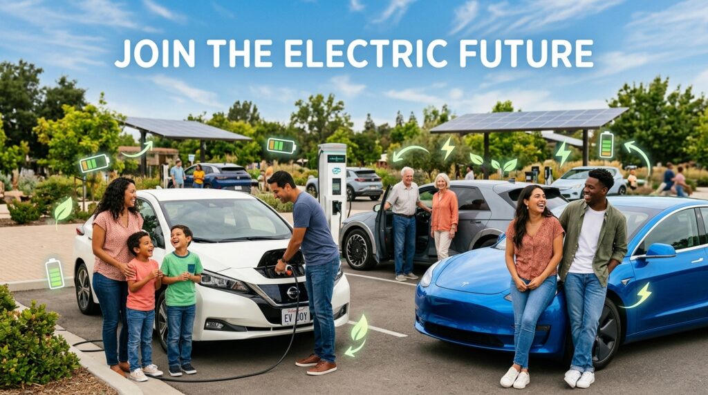 BYD Blade Battery 2.0:Diverse_people_driving_electric_