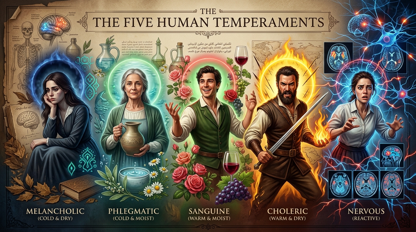 Ancient Temperament Theory Explained: Understanding the Five Mizaj Types Explained Through Modern Science
