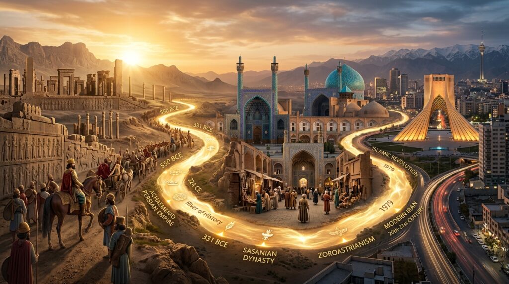 Iran Explained: From Ancient Persia to Modern Geopolitics:Iran_timeline_ancient_modern_