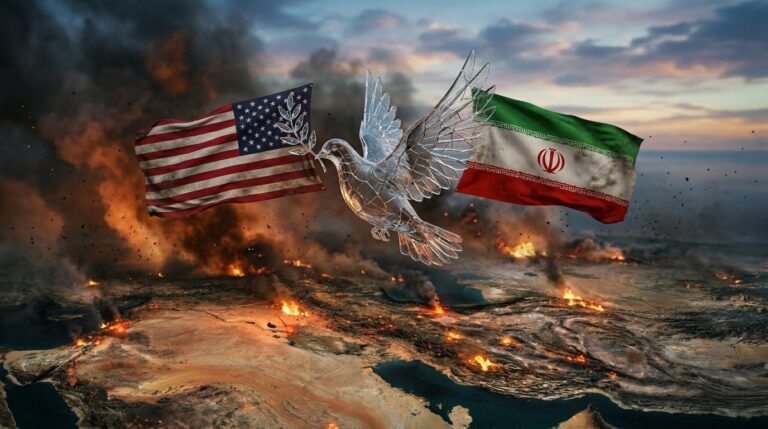 US-Iran Peace Deal:Peace_dove_between_flags_