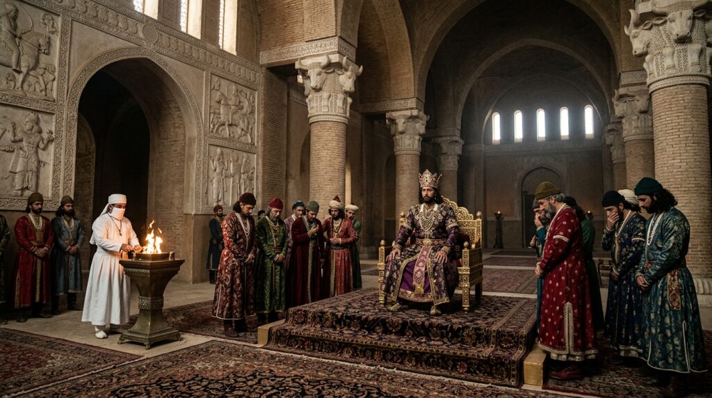 Royal_court_before_Islamic_conquest