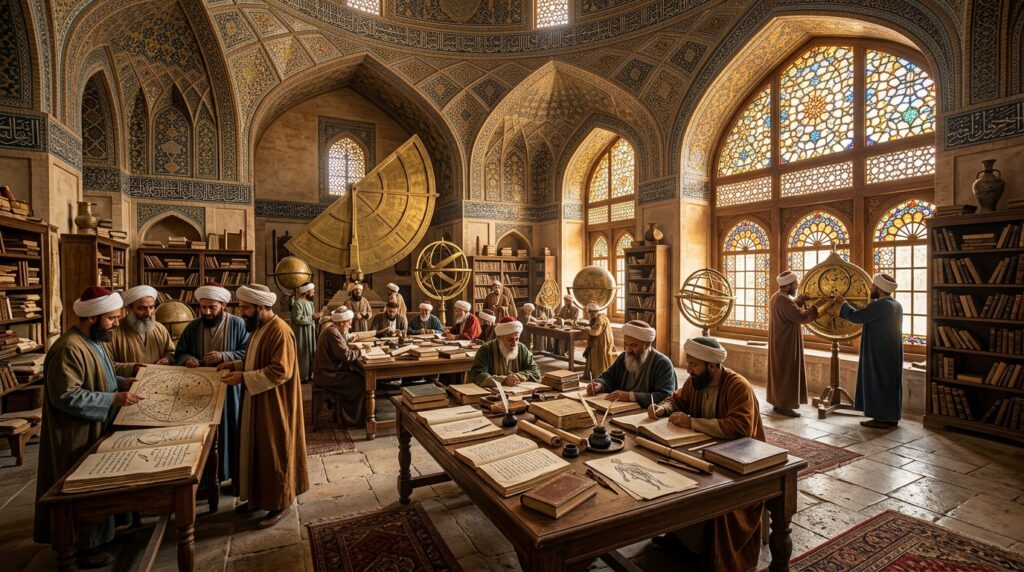 Islam Comes to Persia:Scientists_studying_astronomy_in…
