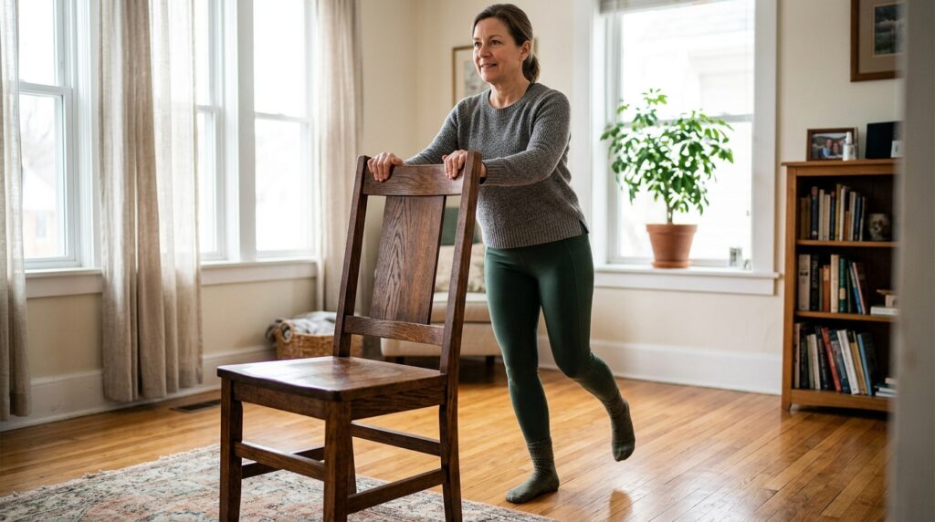 Ageing Walking Fatigue:Person_balancing_on_chair