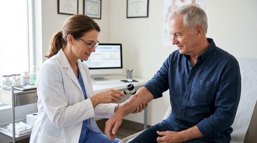 Dermatologist_examining_patient_…