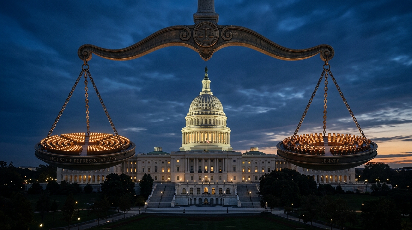 2026 US Midterm Elections:US_Capitol_with_balance_scale_