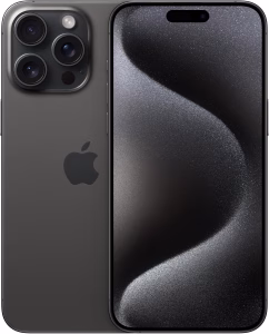 Apple iPhone 15 Pro Max (256GB, Black Titanium)(Renewed)