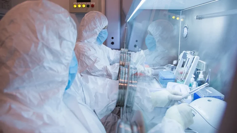 Russian Plague Mystery: Workers at Russia's Irkutsk Anti-Plague Research Institute of Siberia and Far East in an undated photo. Photo: Irkutsk Anti-Plague Research Institute of Siberia and Far East/AP